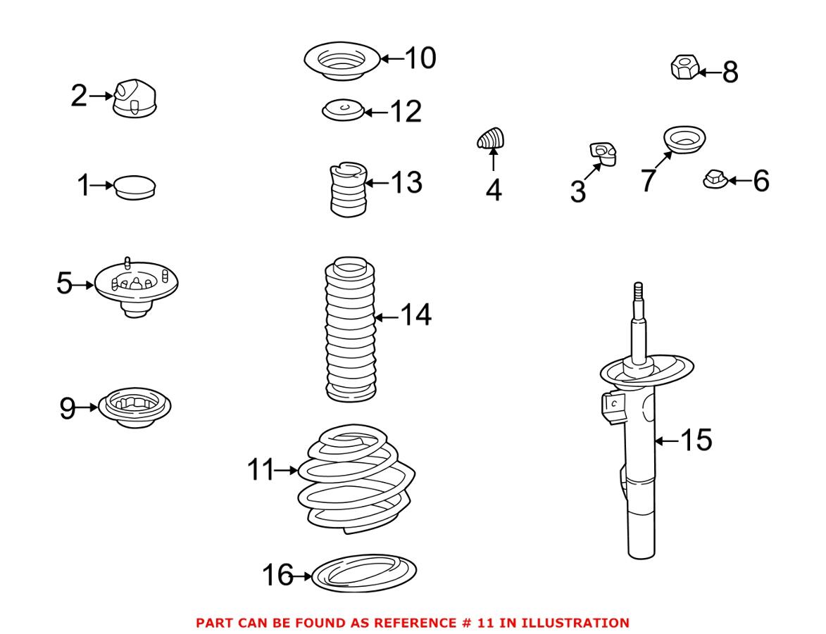 BMW Coil Spring - Front 31331091535